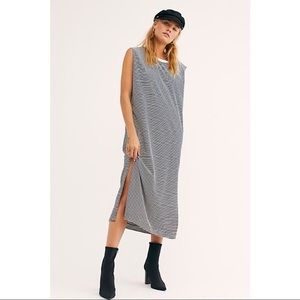Free people all day long striped midi dress